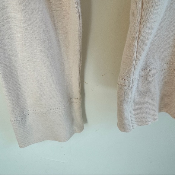 J Crew Light Beige Long Sleeve Ruffle Front Sequin Button Up Women Sz S Cardigan - Picture 5 of 14